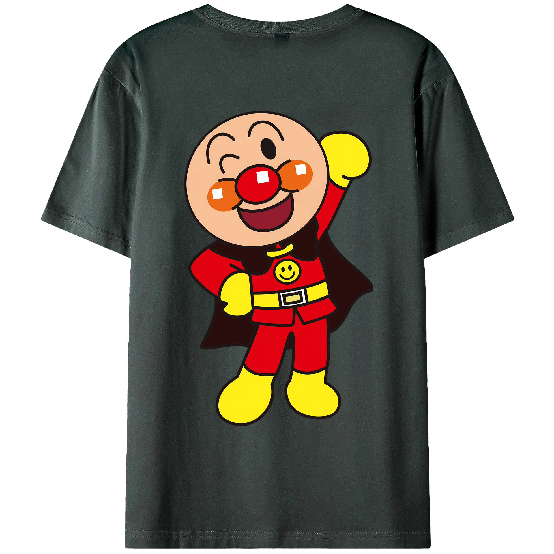 （画像用） アンパンマン Anpanman 綿100％ メンズ半袖Tシャツ（バックプリント） 通気性